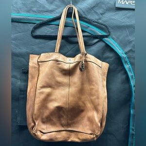 Brown Leather Tote Bag